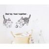 Cute Anime Cats Wall Sticker